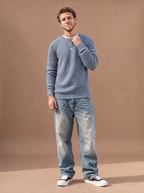 The Sunday Reset Crewneck Sweater (Cornflower)