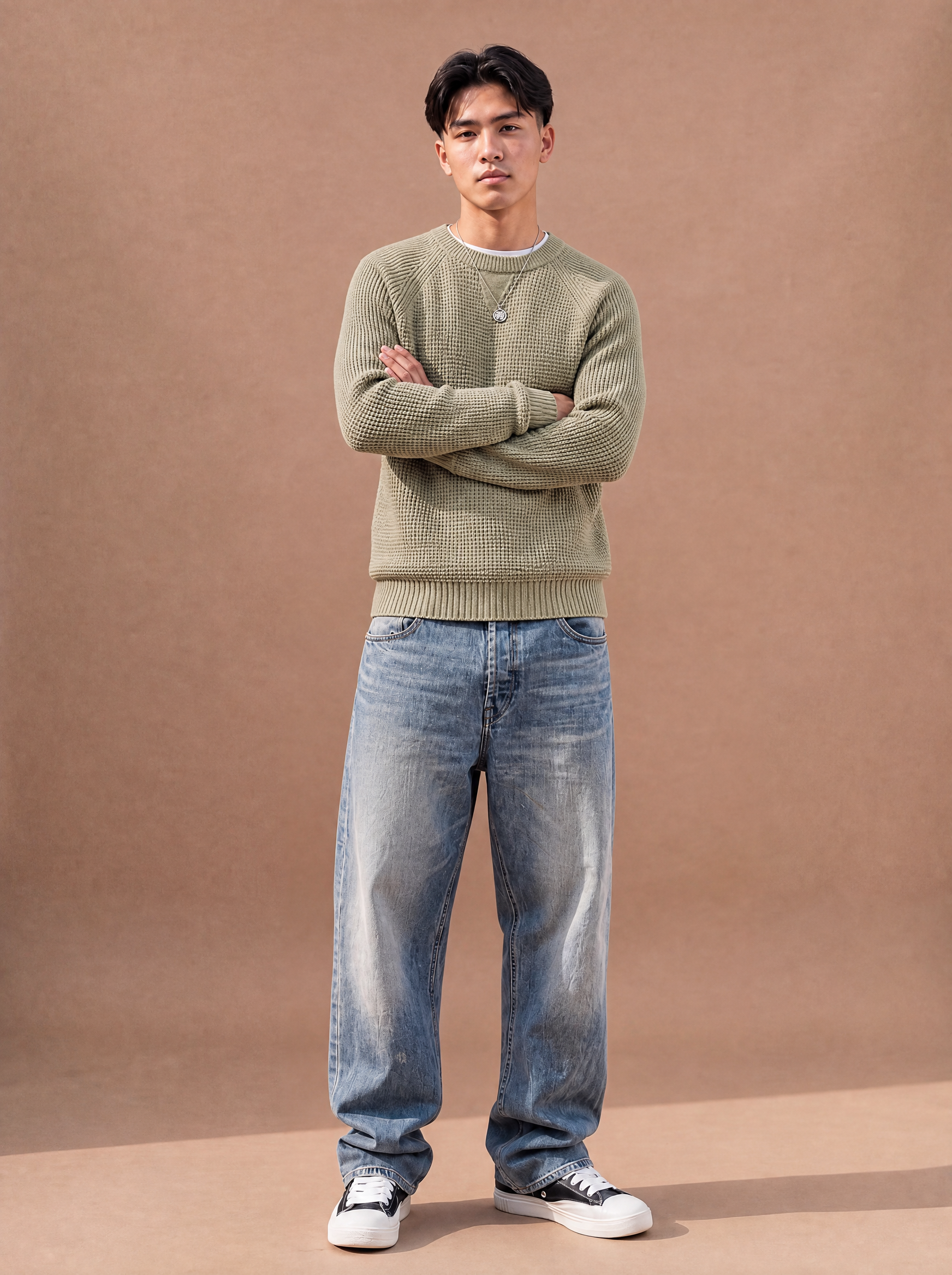 The Sunday Reset Crewneck Sweater (Sage)