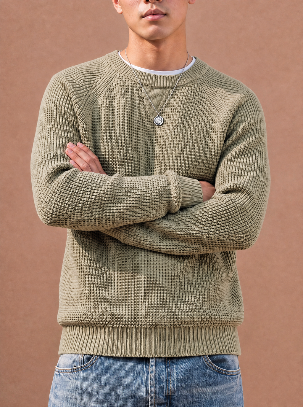 The Sunday Reset Crewneck Sweater (Sage)