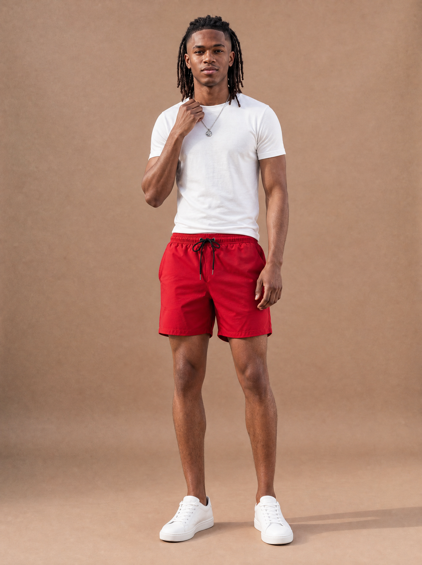 The Spontaneous Drawstring Short (Cranberry)