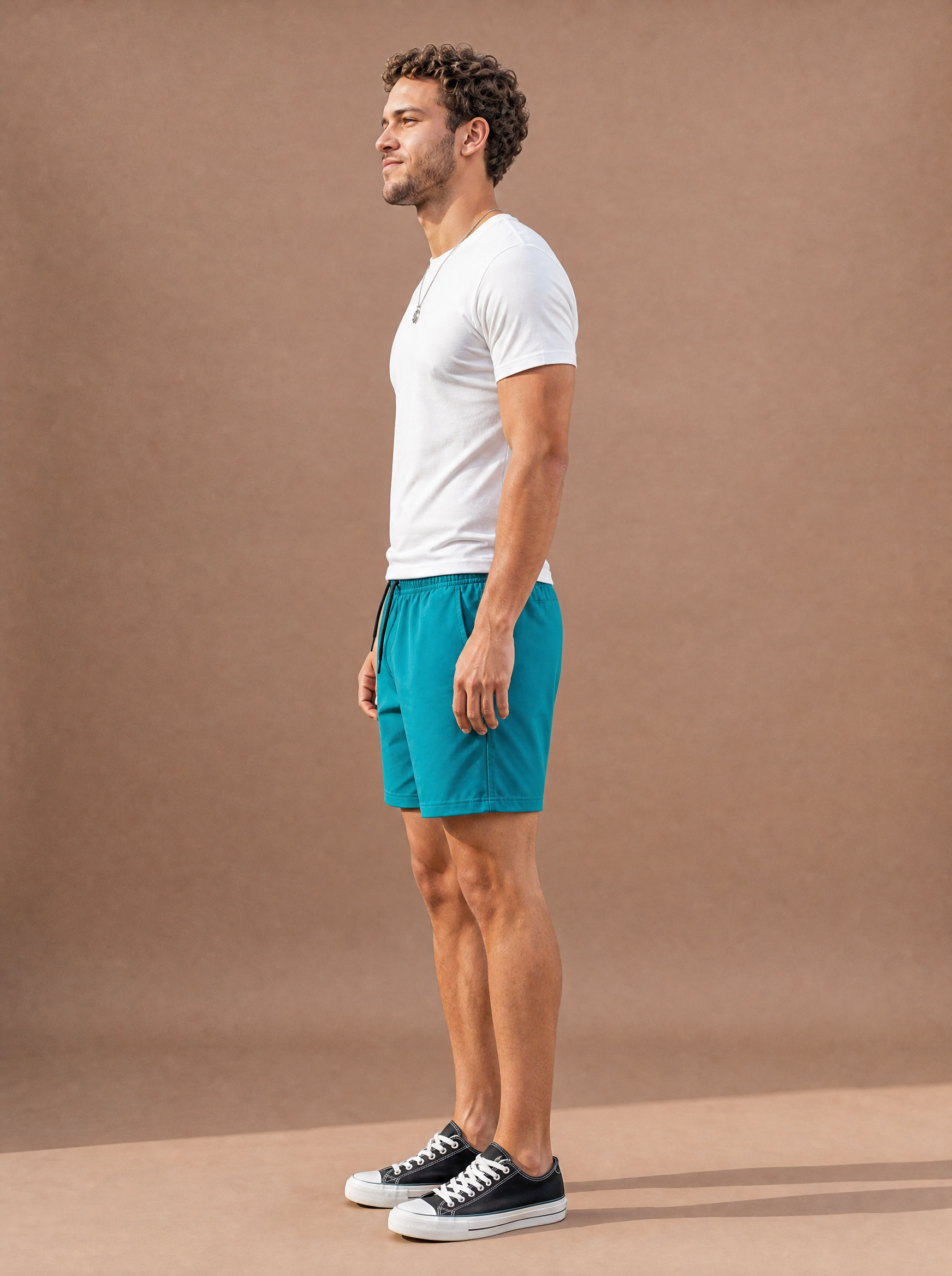 The Spontaneous Drawstring Short (Aqua)