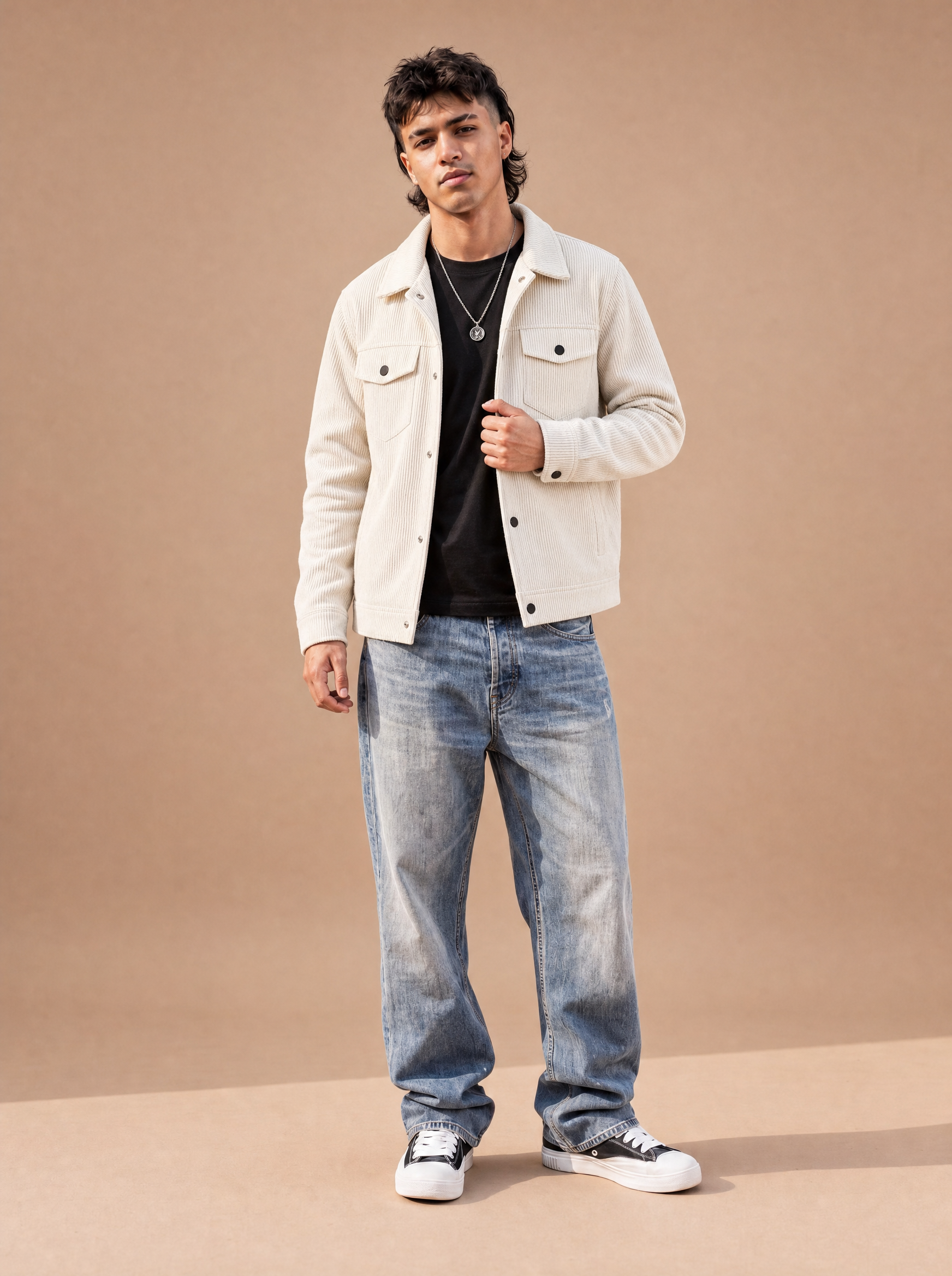 The Clock-Out Cord Jacket (Snow)