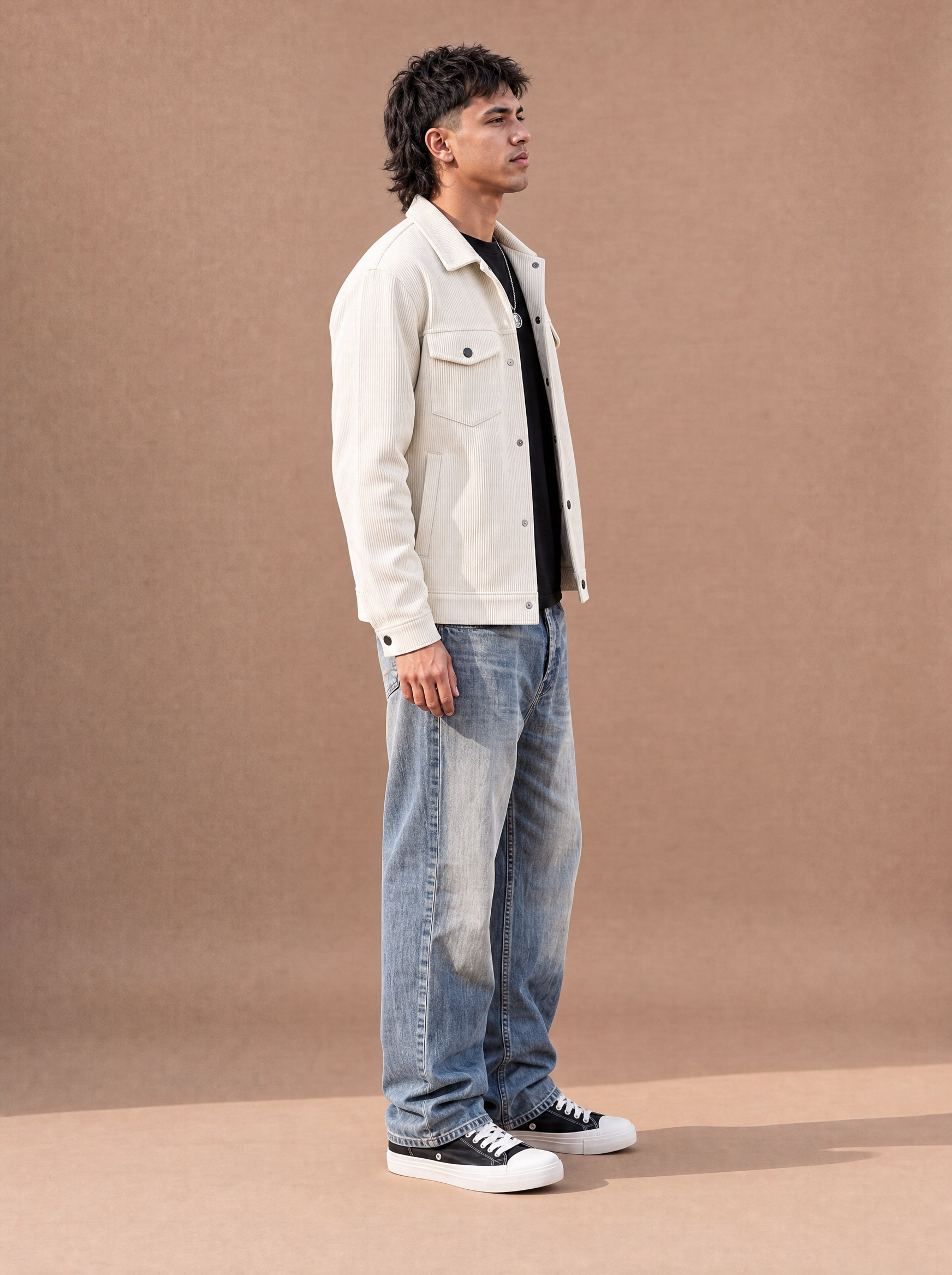 The Clock-Out Cord Jacket (Snow)