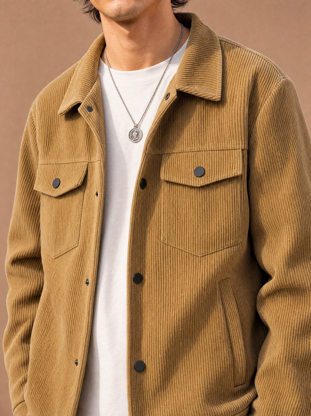 The Clock-Out Cord Jacket (Camel)