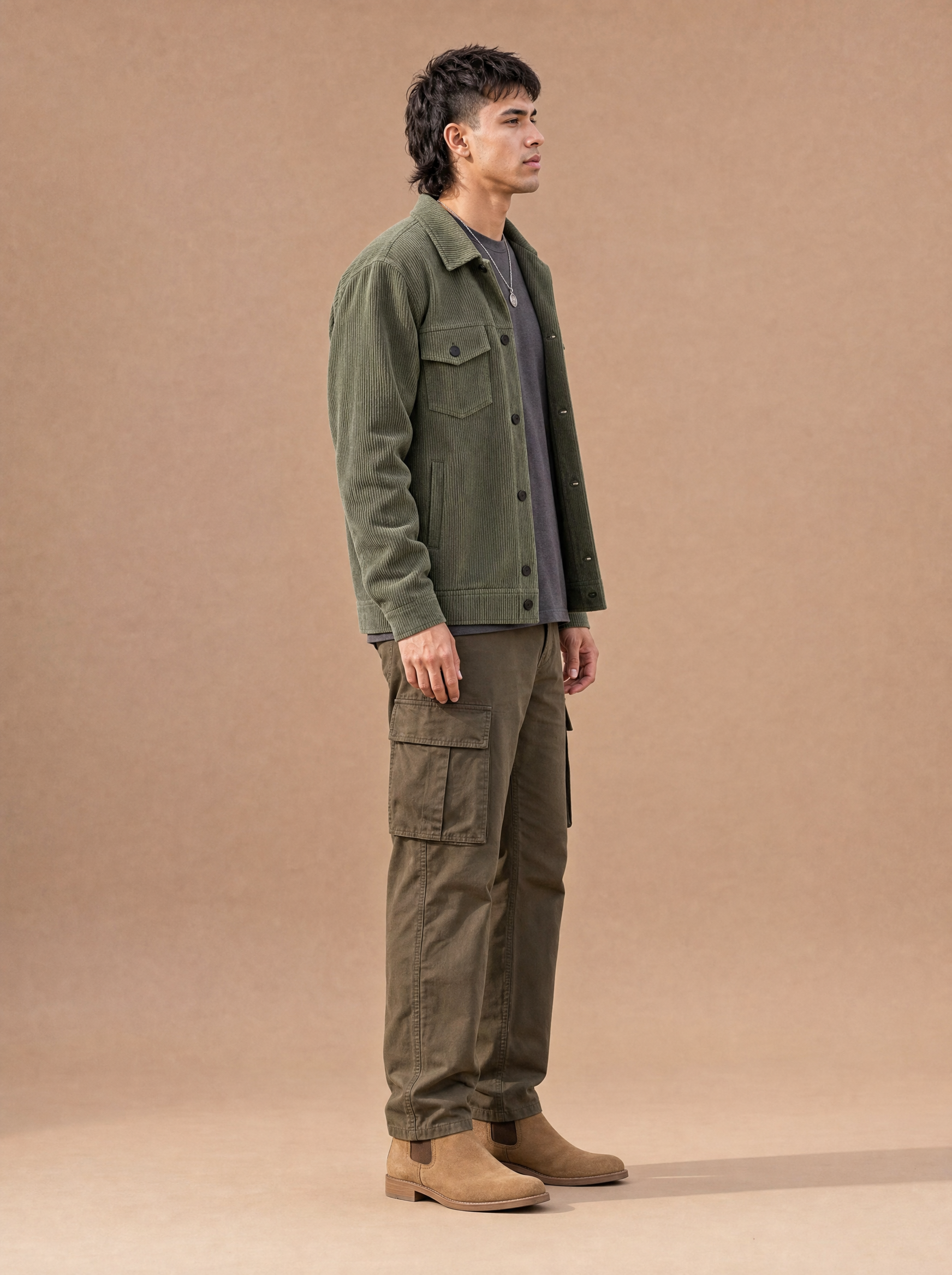 The Clock-Out Cord Jacket (Sage)