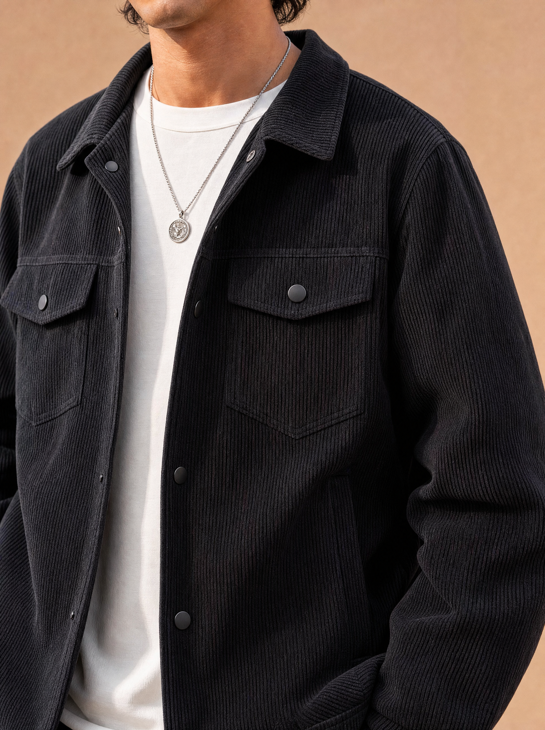 The Clock-Out Cord Jacket (Onyx)