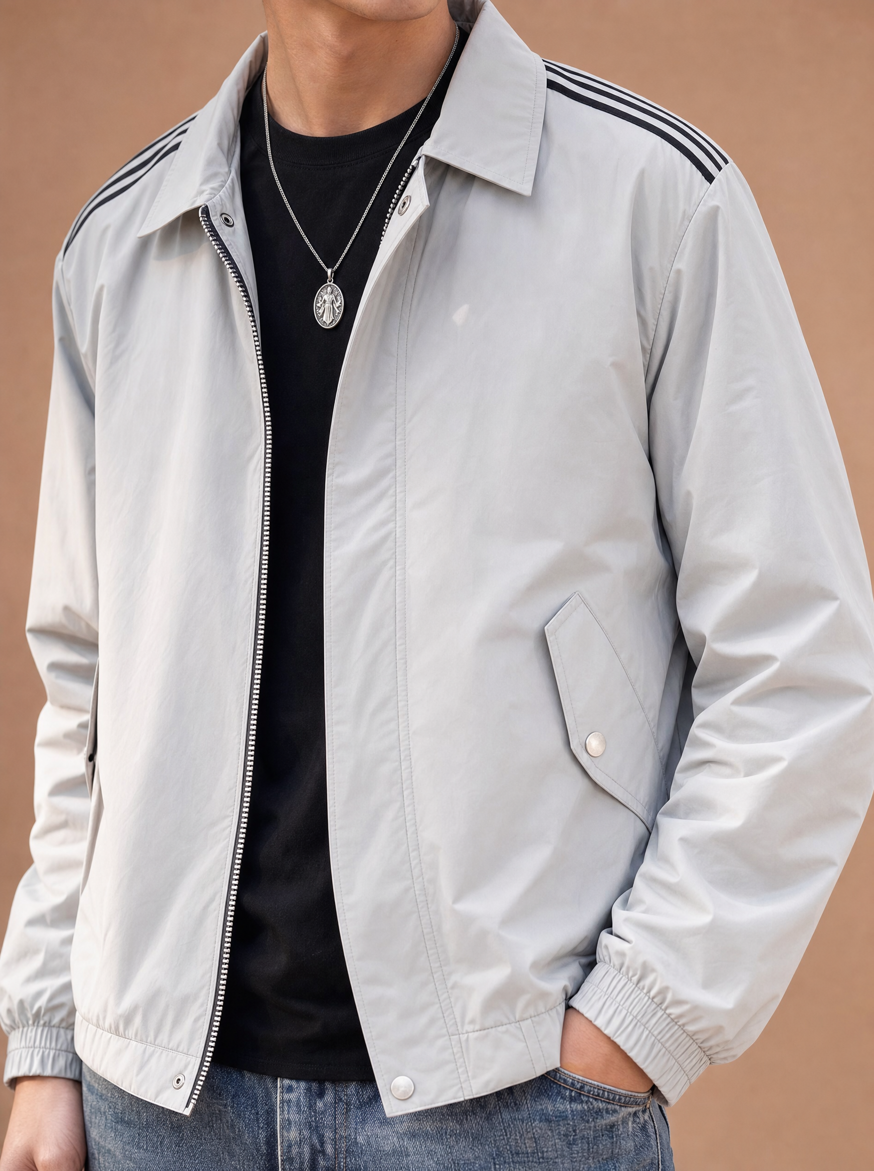 The Quick-Exit Track Jacket (Snowfall)
