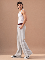 The Boxer-Waist Lounge Track Pant (Grey/Red)
