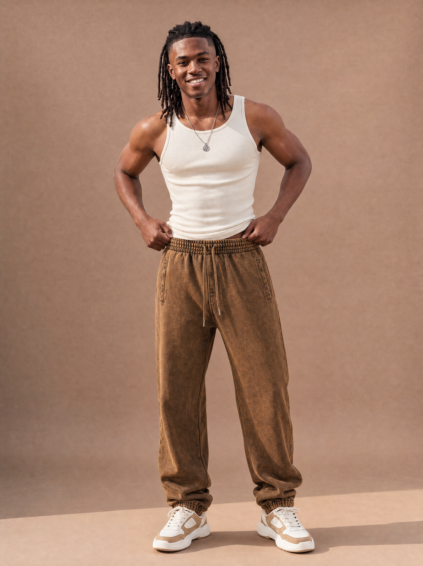 The Washed Runaround Jogger (Camel)