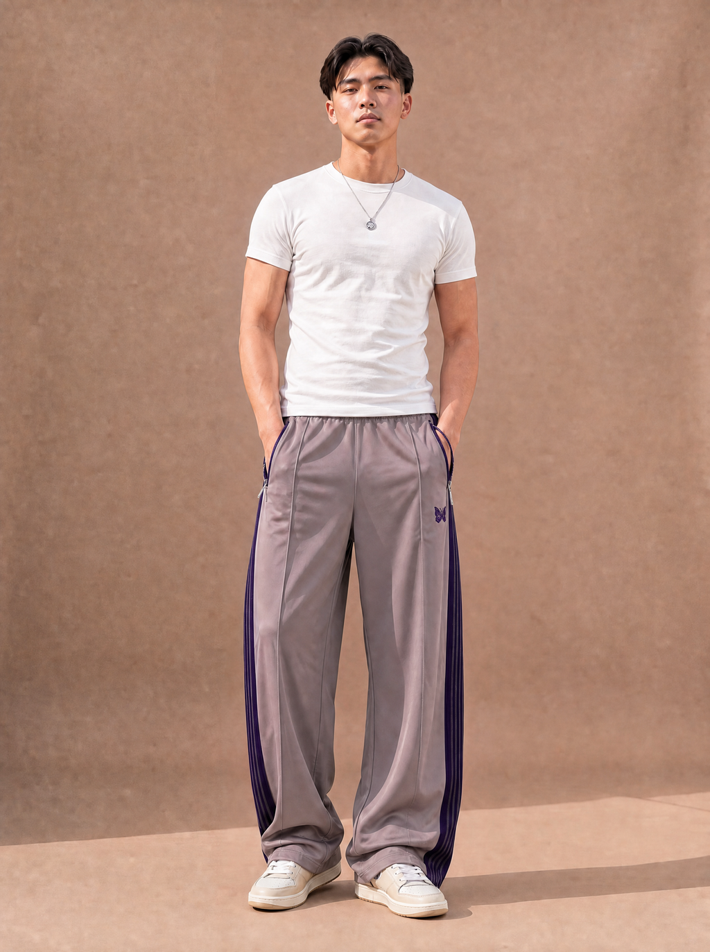 The Smooth Move Track Pant (Plum)
